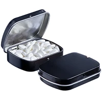 Mini boite métal noire - bonbons - 